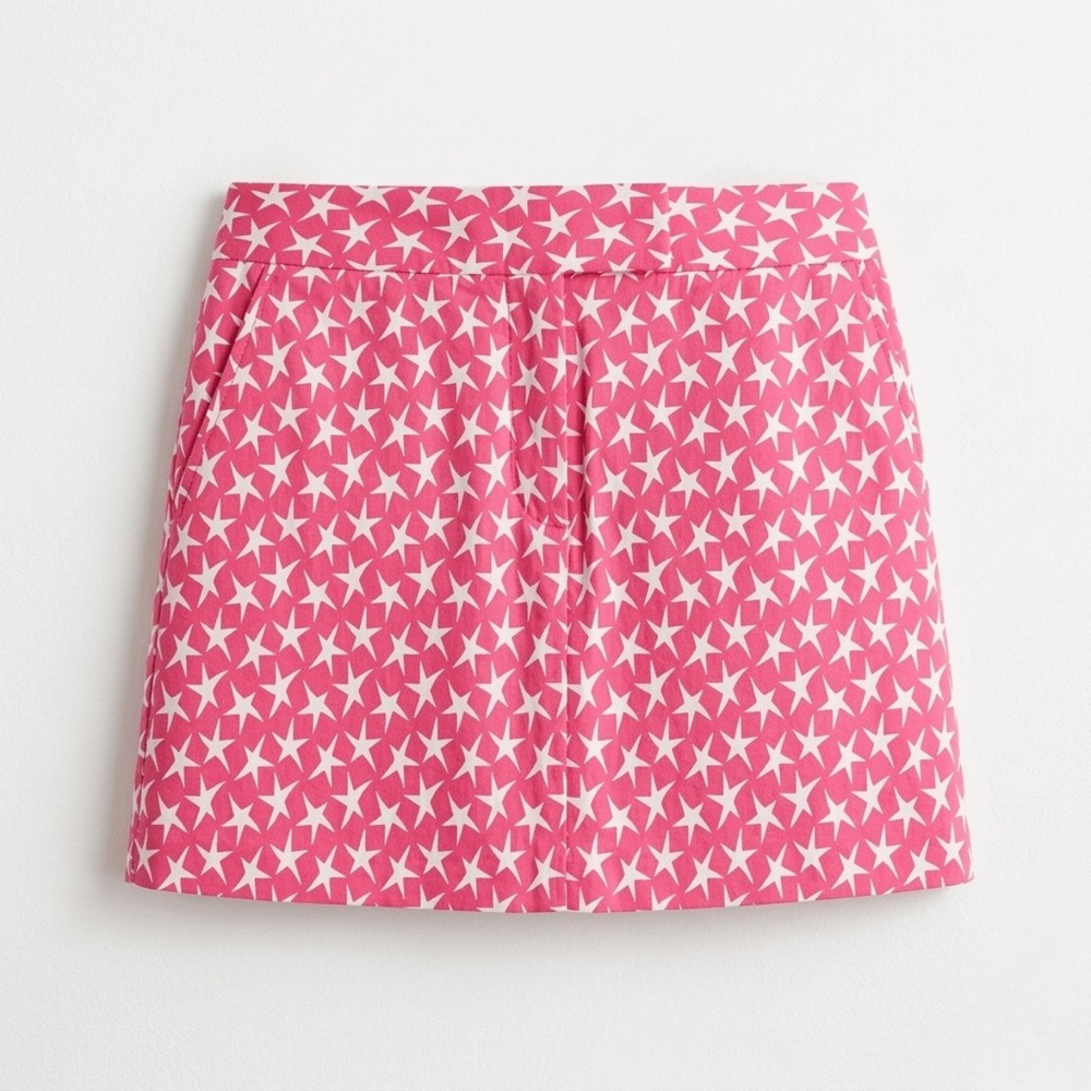 J.Crew‎ Pink Star Mini Skirt - NEW